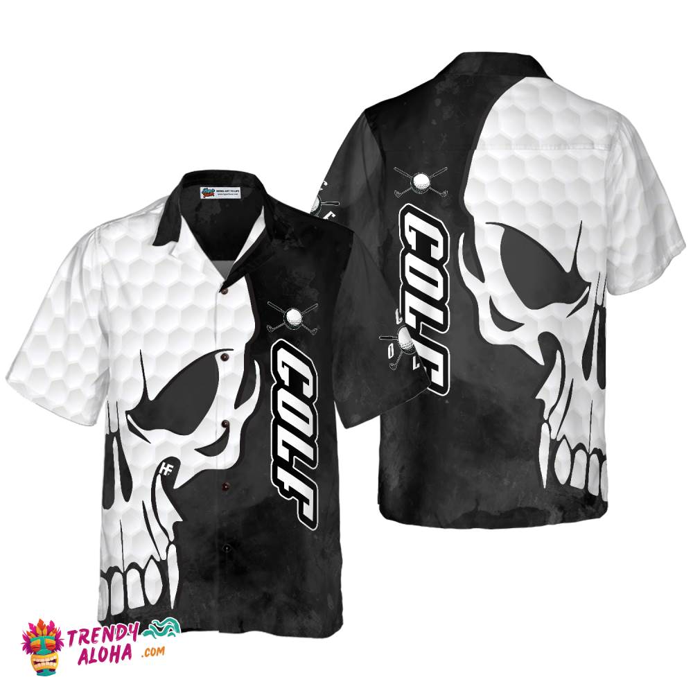 Golf And Skull Hawaiian Shirt Golf And Skull Hawaiian Shirt