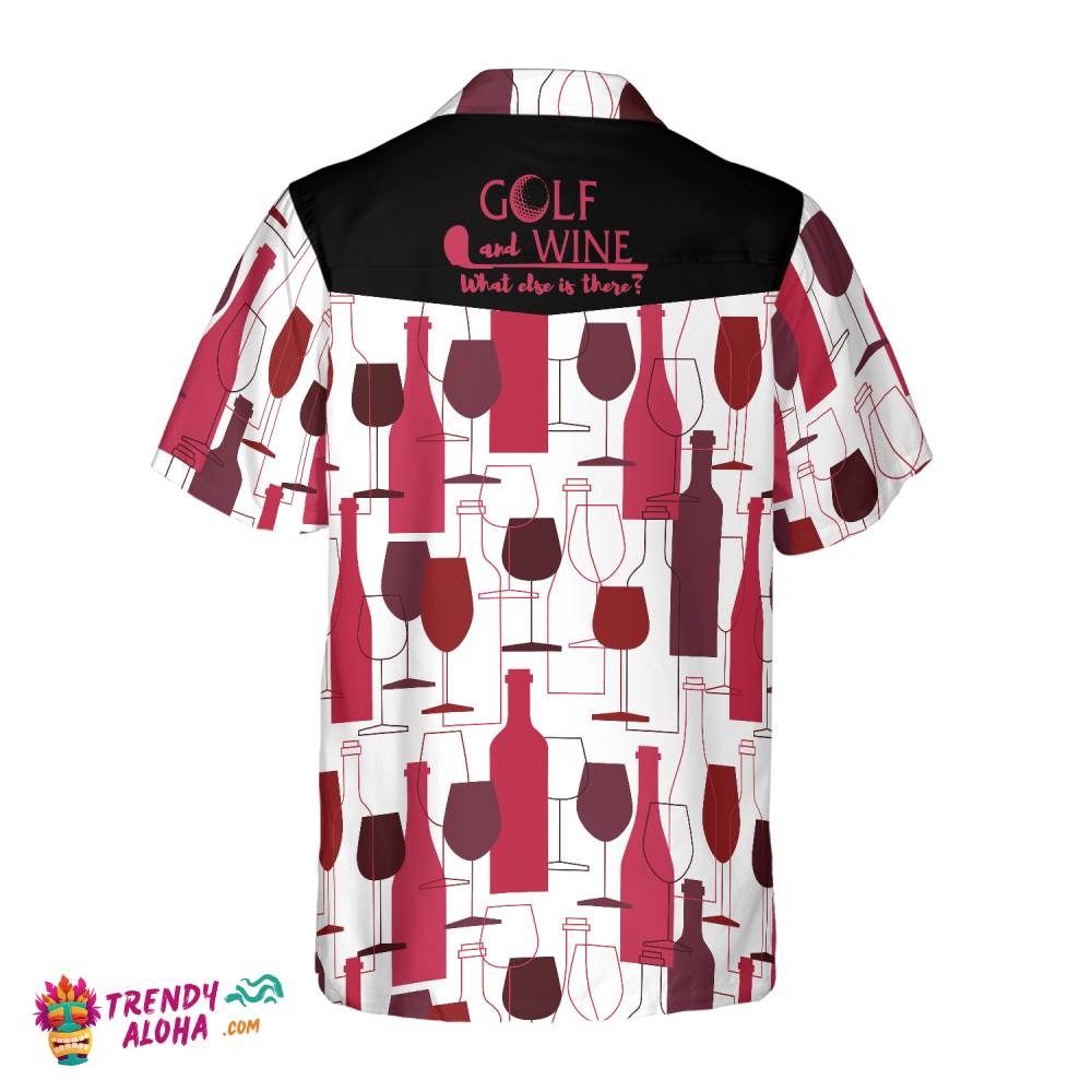 Golf And Wine Hawaiian Shirt