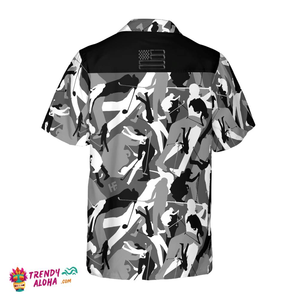 Golf Camouflage Seamless Pattern V2 Hawaiian Shirt