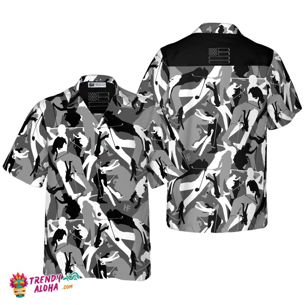 Golf Camouflage Seamless Pattern V2 Hawaiian Shirt Golf Camouflage Seamless Pattern V2 Hawaiian Shirt