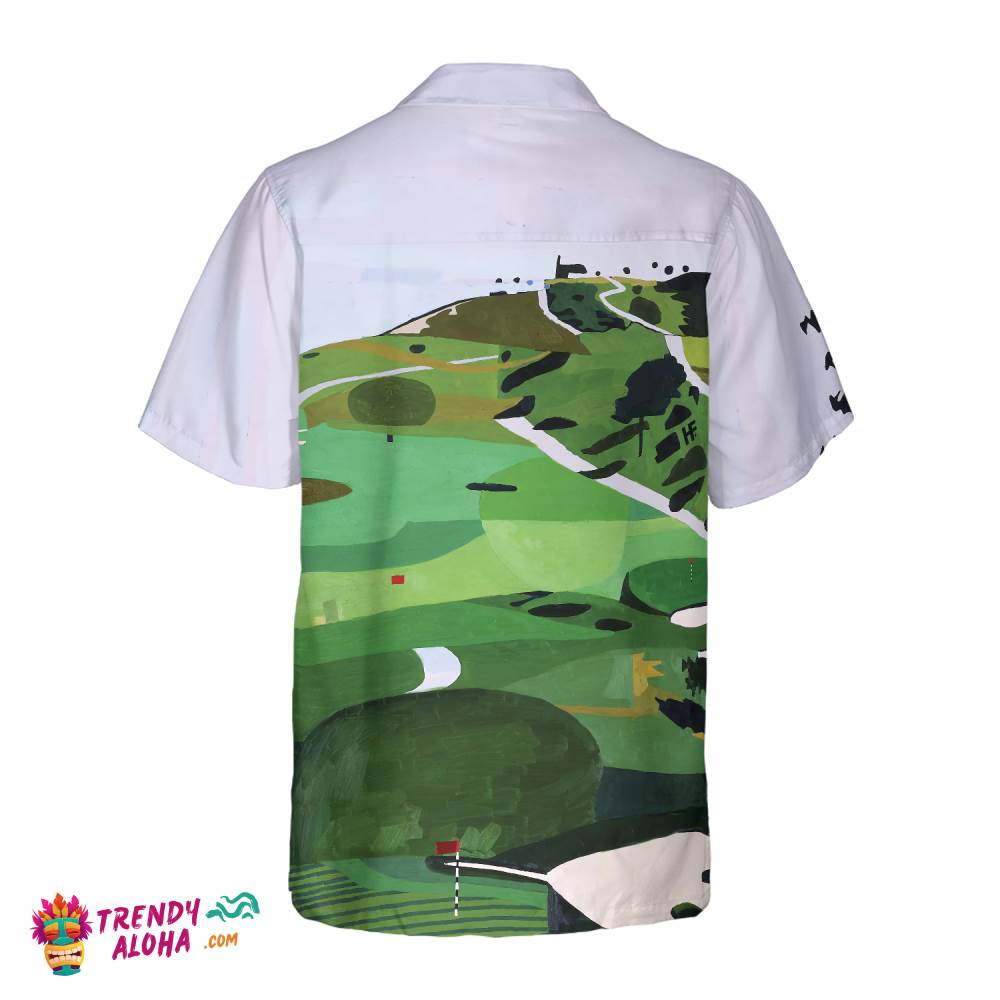 Golf Course Canvas Hawaiian Shirt