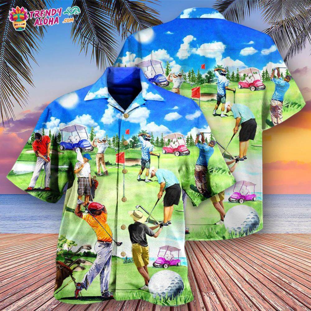 Golf Eat Sleep Golf Repeat Hawaiian Shirt – Trendy Aloha