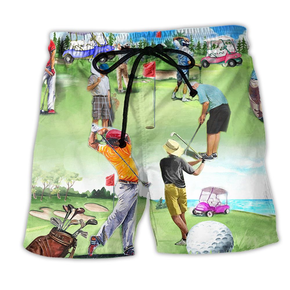 Golf Eat Sleep Golf Repeat Trendy Aloha Hawaiian Beach Shorts Golf Eat Sleep Golf Repeat Trendy Aloha Hawaiian Beach Shorts