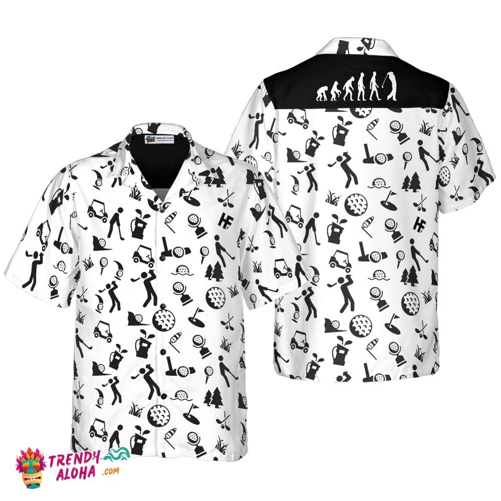Golf Evolution Hawaiian Shirt Golf Evolution Hawaiian Shirt