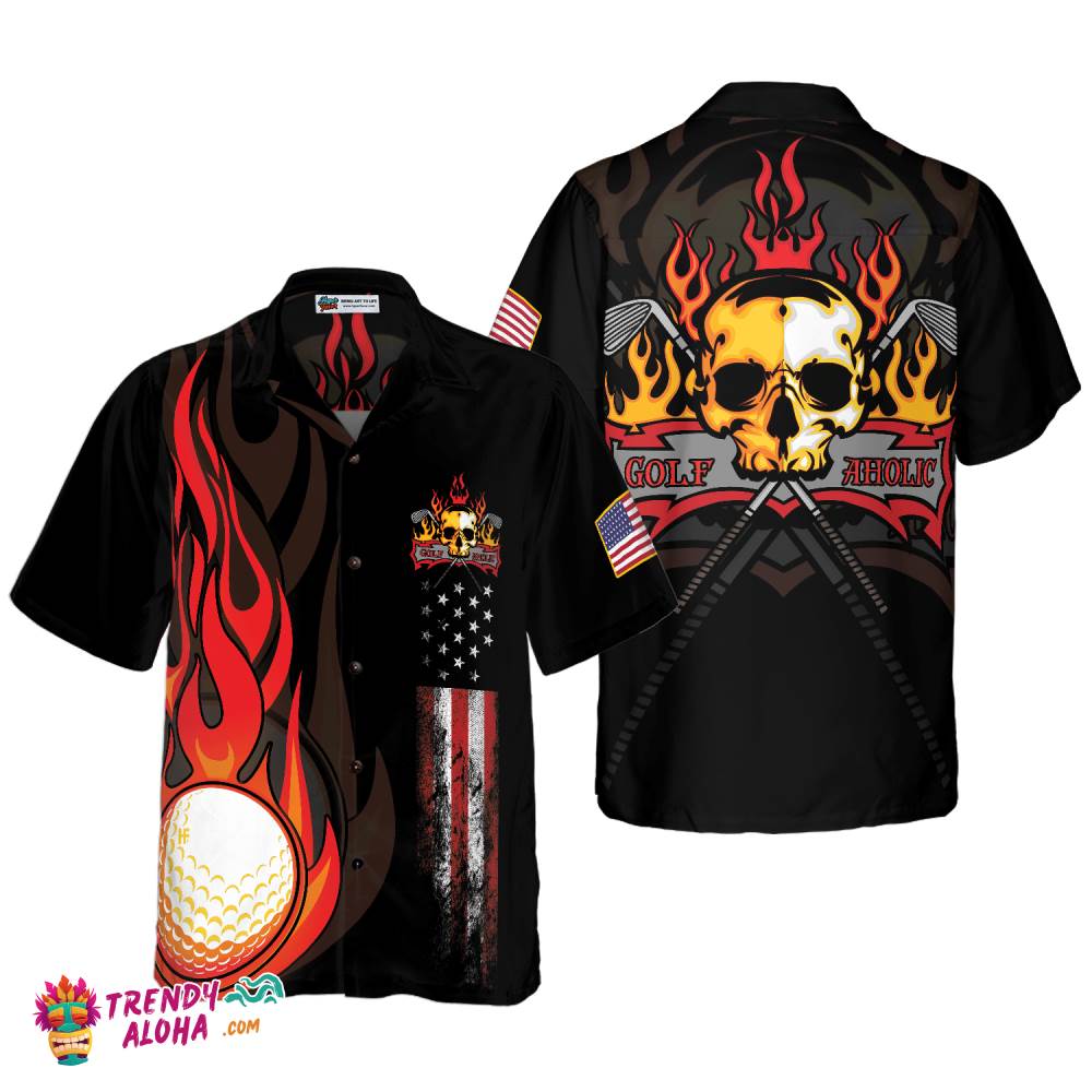 Golf Flame Hawaiian Shirt Golf Flame Hawaiian Shirt