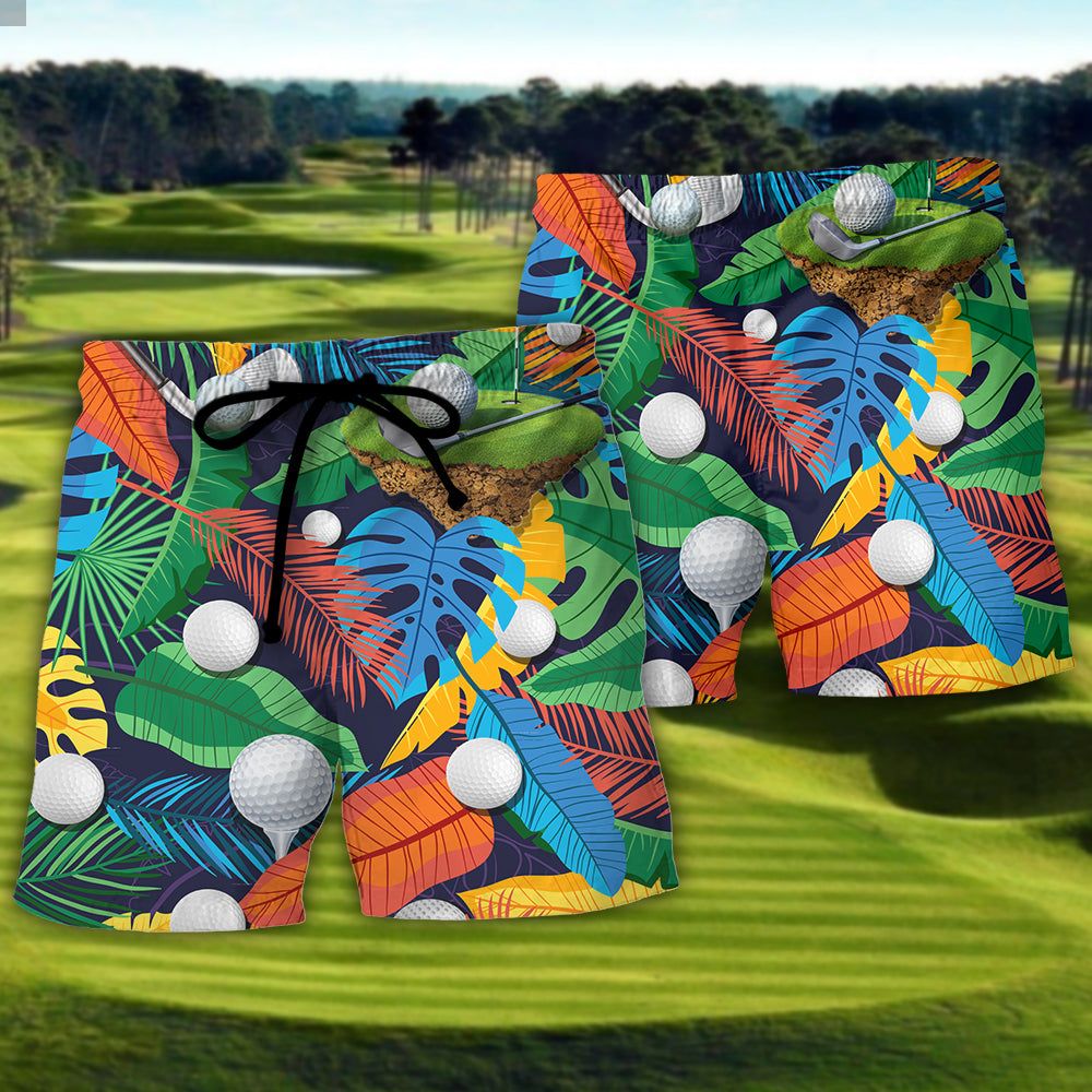 Golf Funny It Takes A Lot Of Balls To Golf The Way I Do Tropical Golf Lover – Beach  Short