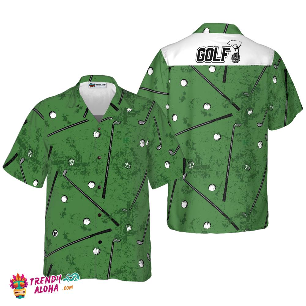 Golf Green Pattern Hawaiian Shirt Golf Green Pattern Hawaiian Shirt