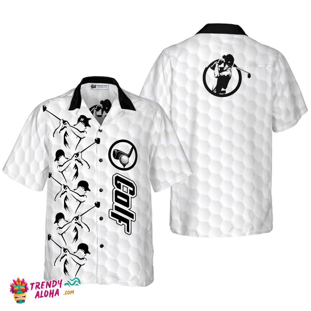 Golf Grey Background Hawaiian Shirt Golf Grey Background Hawaiian Shirt
