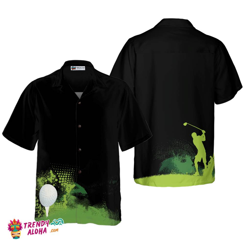 Golf Grunge Graphic Hawaiian Shirt Golf Grunge Graphic Hawaiian Shirt