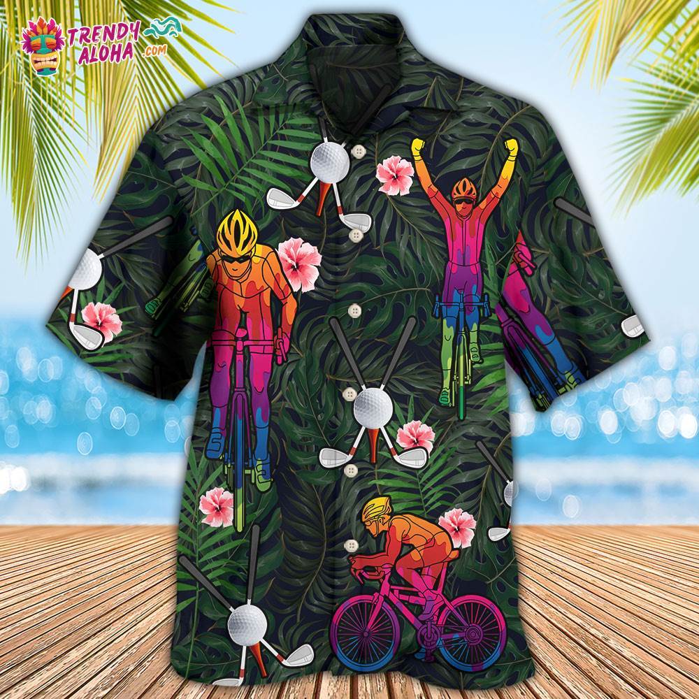 Golf I Like Golf And Cycling Hawaiian Shirt – Trendy Aloha
