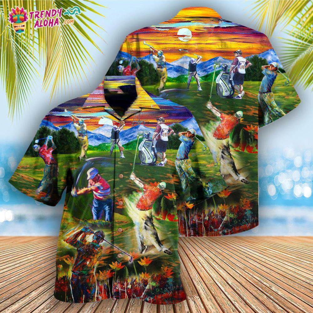 Golf Life Is Short Swing Hard Golf Hawaiian Shirt – Trendy Aloha