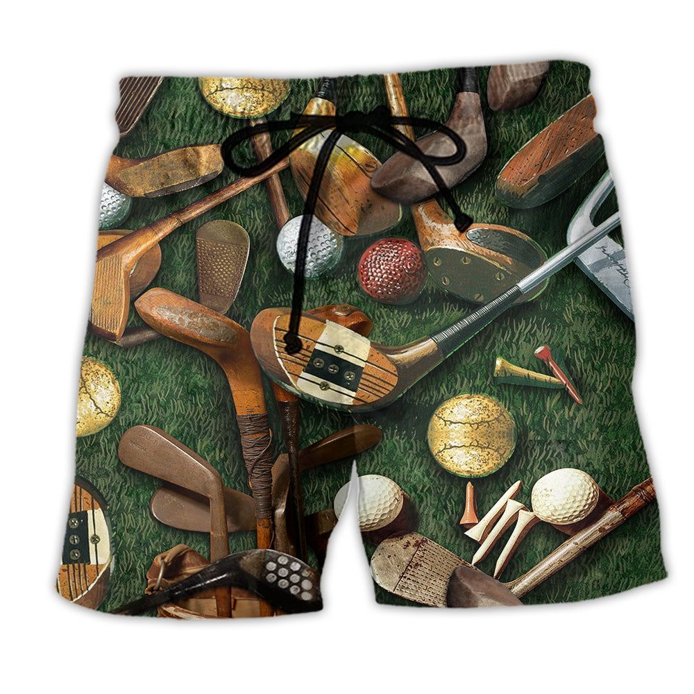 Golf Love To Golf Basic Style Trendy Aloha Hawaiian Beach Shorts Golf Love To Golf Basic Style Trendy Aloha Hawaiian Beach Shorts