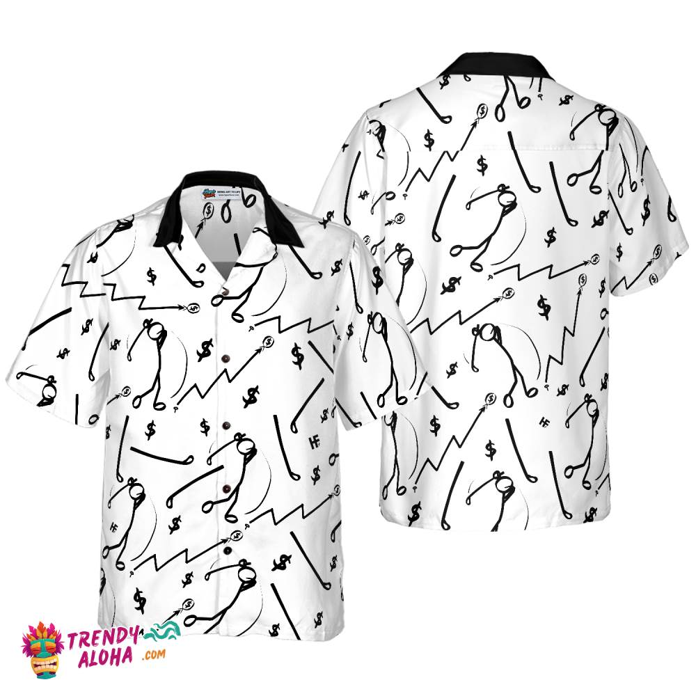 Golf Market Icons Hawaiian Shirt