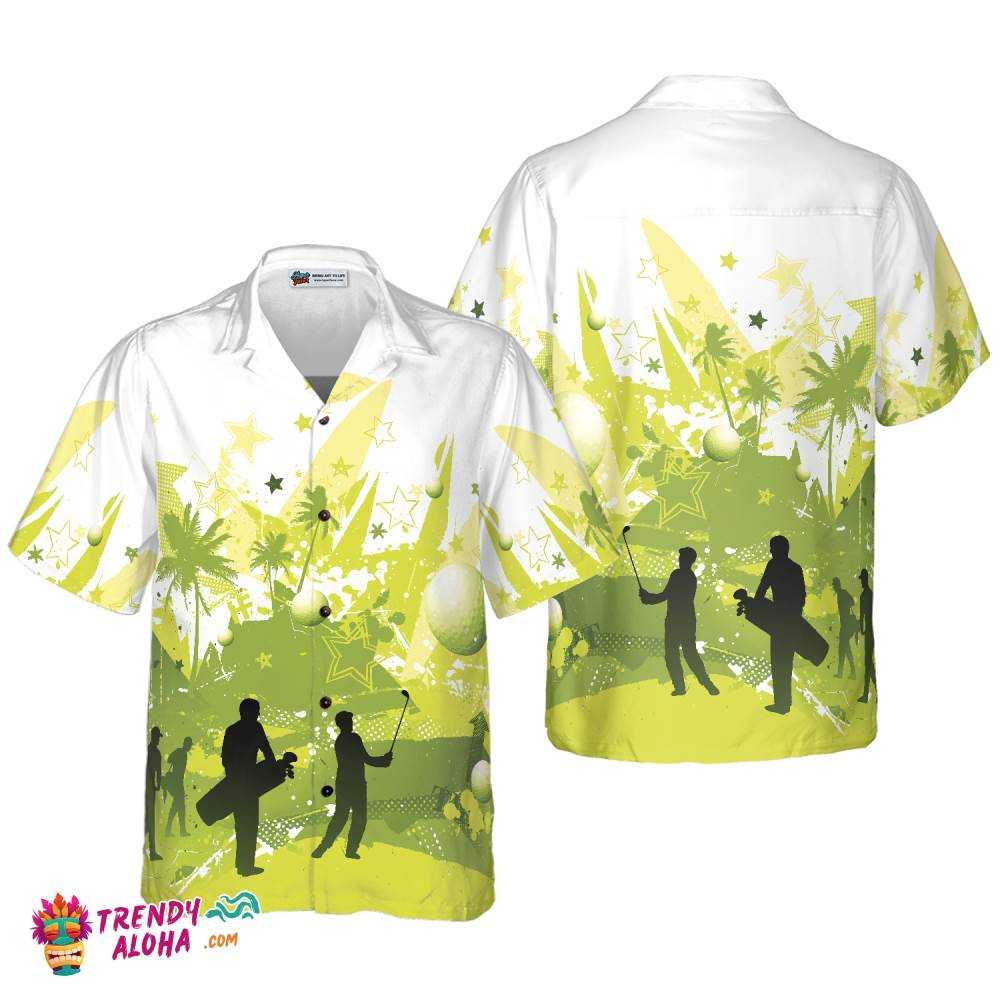 Golf Stock Illustration Hawaiian Shirt Golf Stock Illustration Hawaiian Shirt