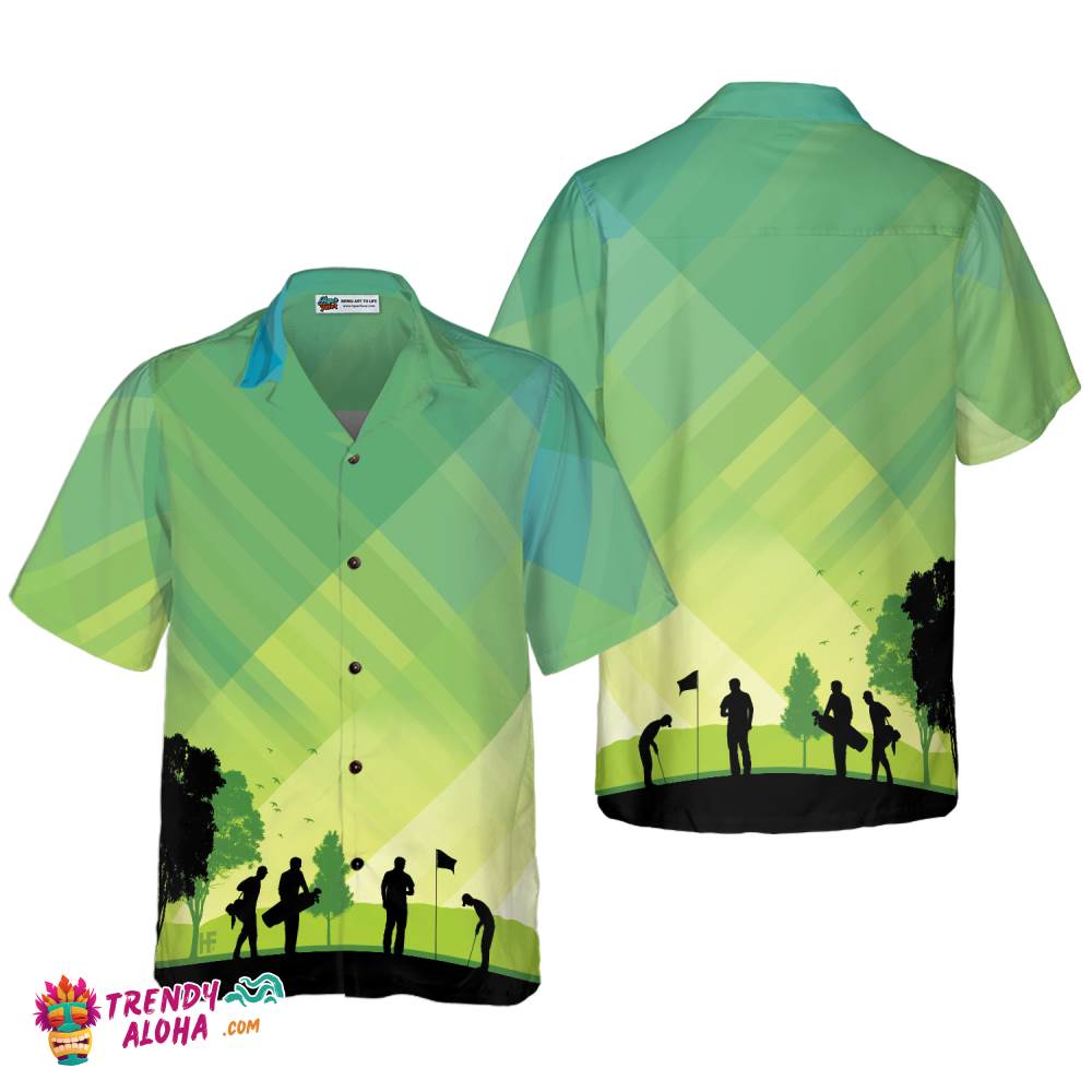 Golf Stock Illustration V2 Hawaiian Shirt Golf Stock Illustration V2 Hawaiian Shirt