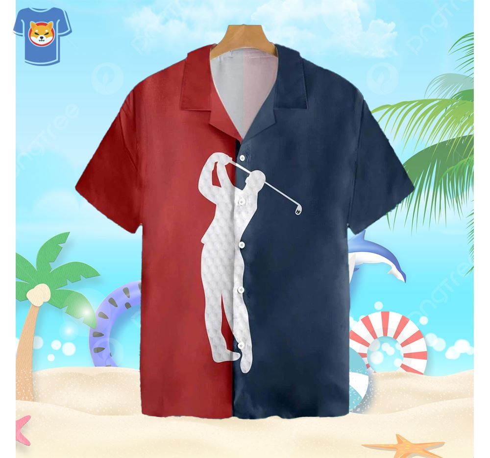 Golf Two Colors Hawaiian Shirt New Gift For Men And Women