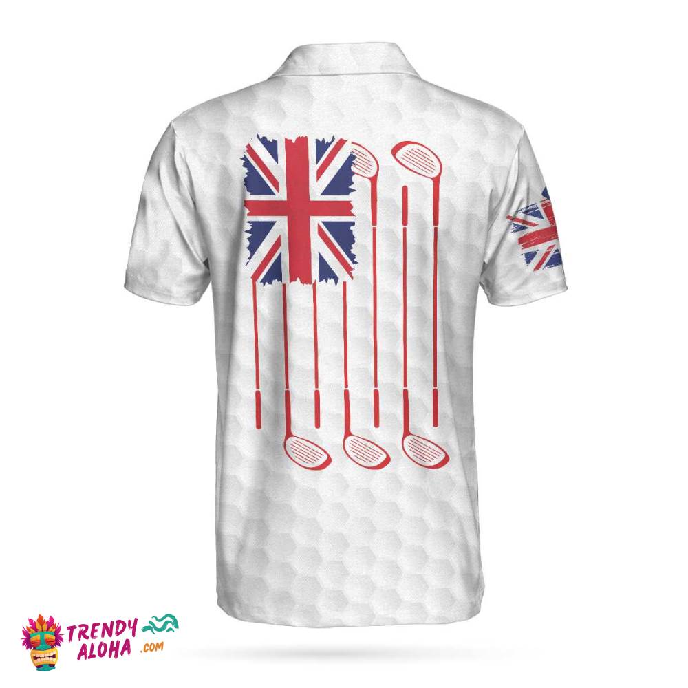 Golf United Kingdom Skull Flag Polo Shirt