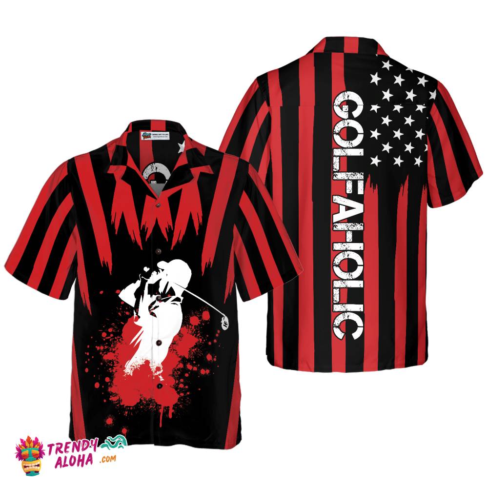 Golfaholic Hawaiian Shirt Golfaholic Hawaiian Shirt