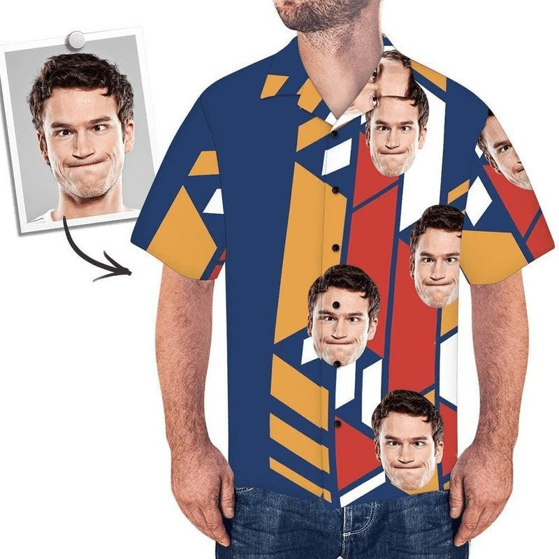 Goofy Face Gala: Funny Custom Hawaiian Shirt
