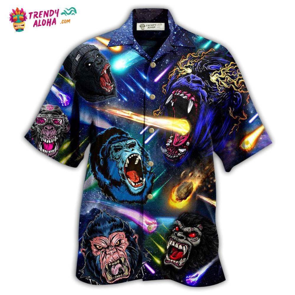 Gorilla Animals Amazing Screaming Gorilla Hawaiian Shirt – Trendy Aloha Gorilla Animals Amazing Screaming Gorilla Hawaiian Shirt – Trendy Aloha