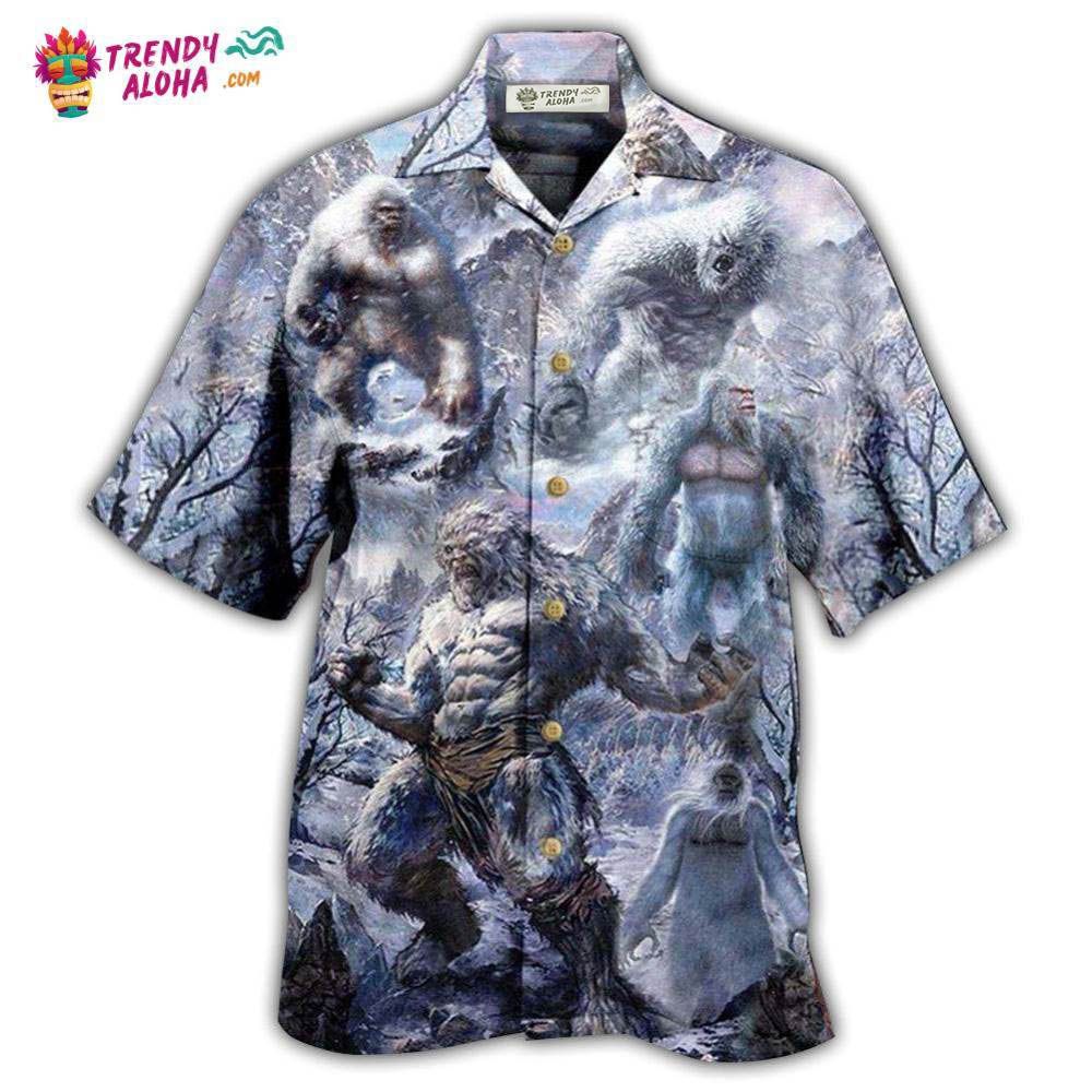 Gorilla Animals Yetii Believe Hawaiian Shirt – Trendy Aloha Gorilla Animals Yetii Believe Hawaiian Shirt – Trendy Aloha