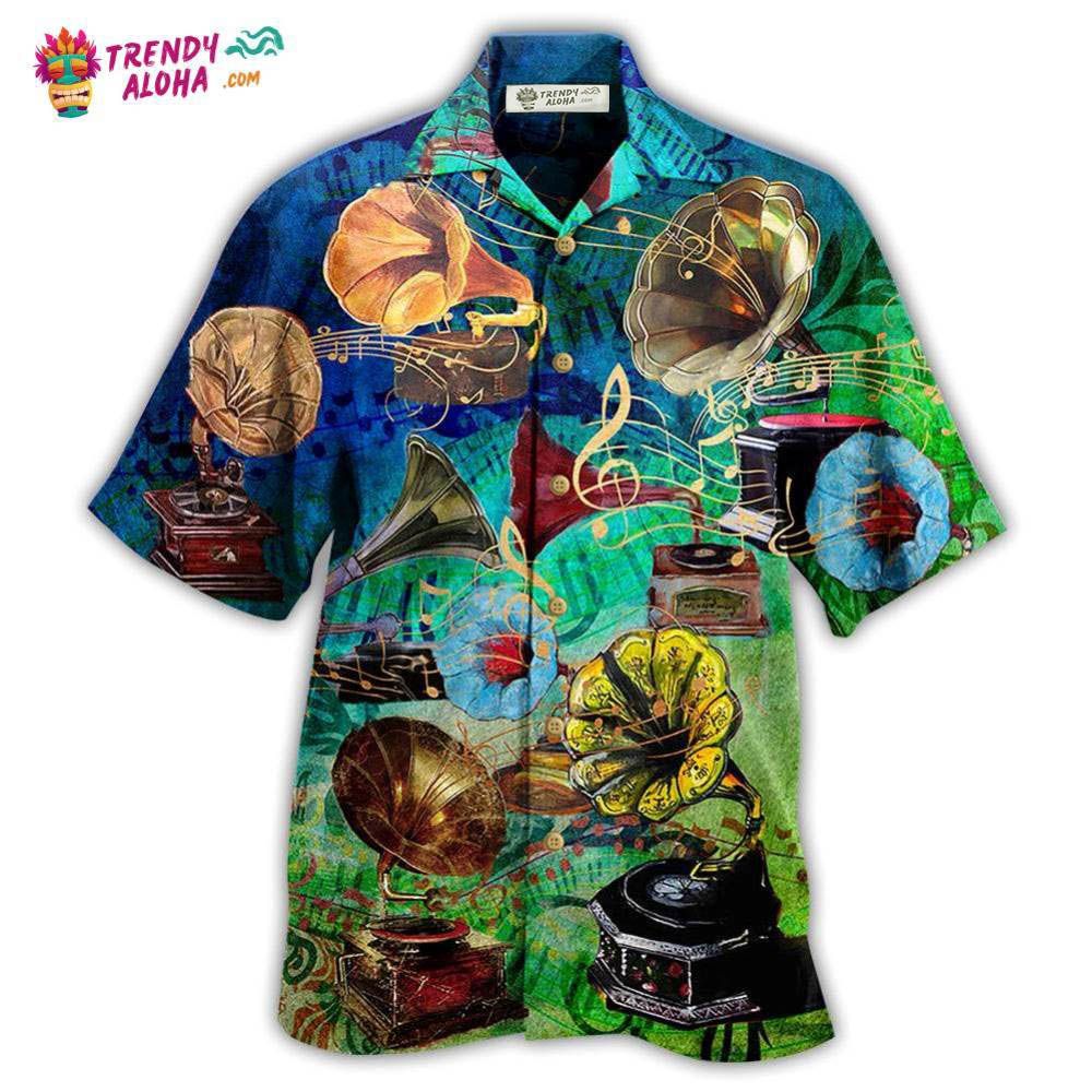 Gramophone Music My Life Hawaiian Shirt – Trendy Aloha Gramophone Music My Life Hawaiian Shirt – Trendy Aloha