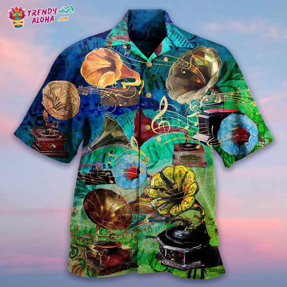 Gramophone Music My Life Hawaiian Shirt – Trendy Aloha