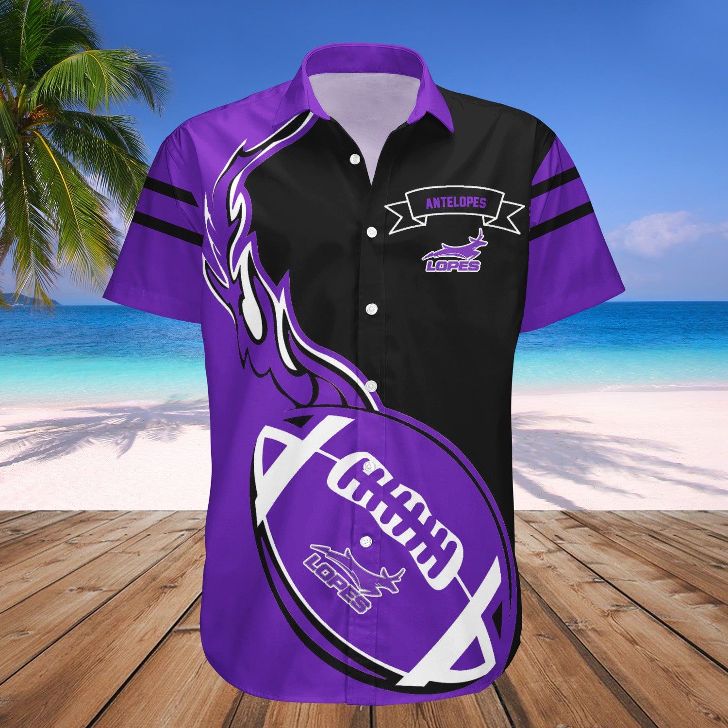 Grand Canyon Antelopes Hawaii Shirt Flame Ball – NCAA
