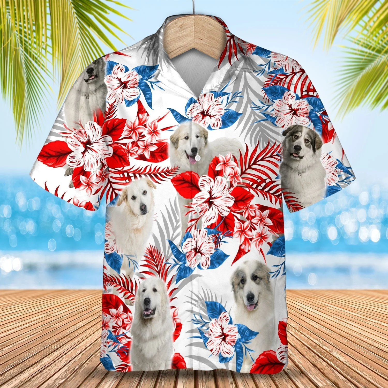 Great Pyrenees Trendy Hawaiian Shirt – Gift For Summer, Summer Aloha Shirt, Trendy Hawaiian Shirt For Men And Women