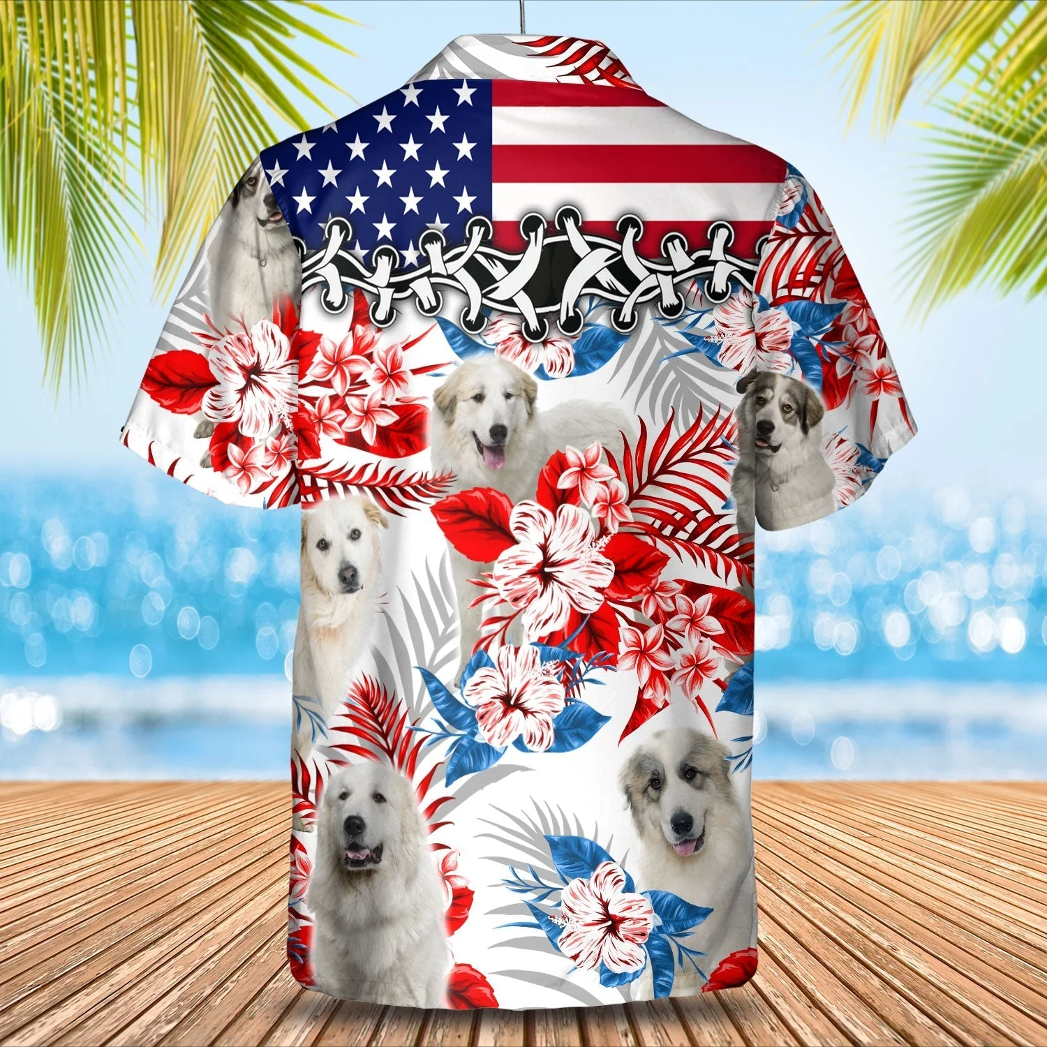 Great Pyrenees Trendy Hawaiian Shirt – Gift For Summer, Summer Aloha Shirt, Trendy Hawaiian Shirt For Men And Women