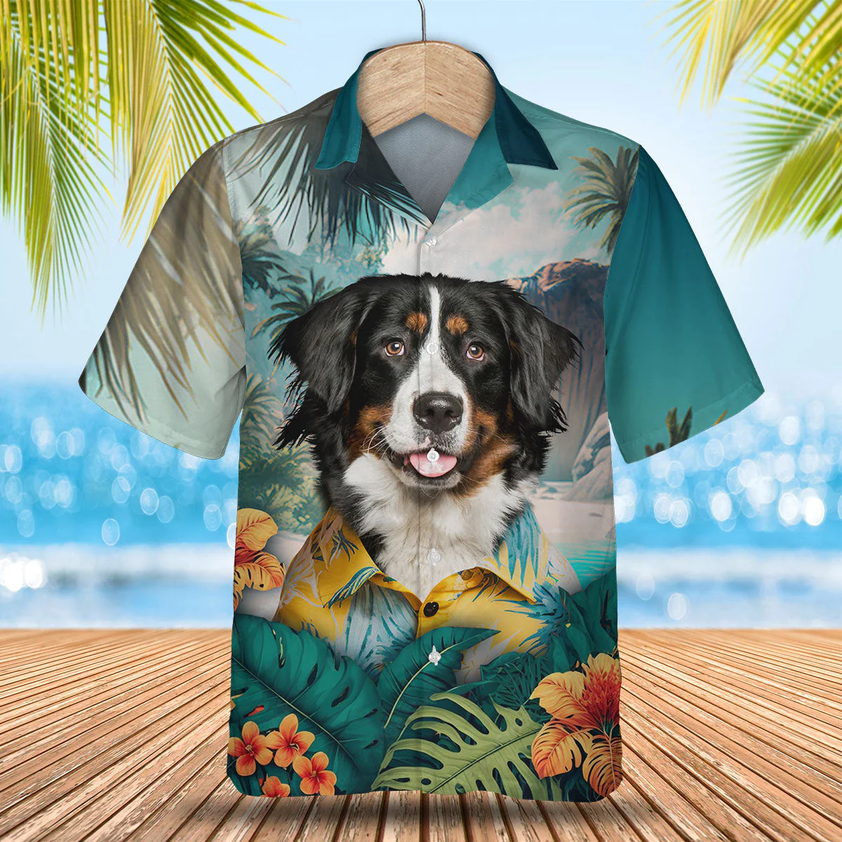 Greater Swiss Mountain Dog Alpine Majesty In 3D Hawaiian Shirt Greater Swiss Mountain Dog Alpine Majesty In 3D Hawaiian Shirt
