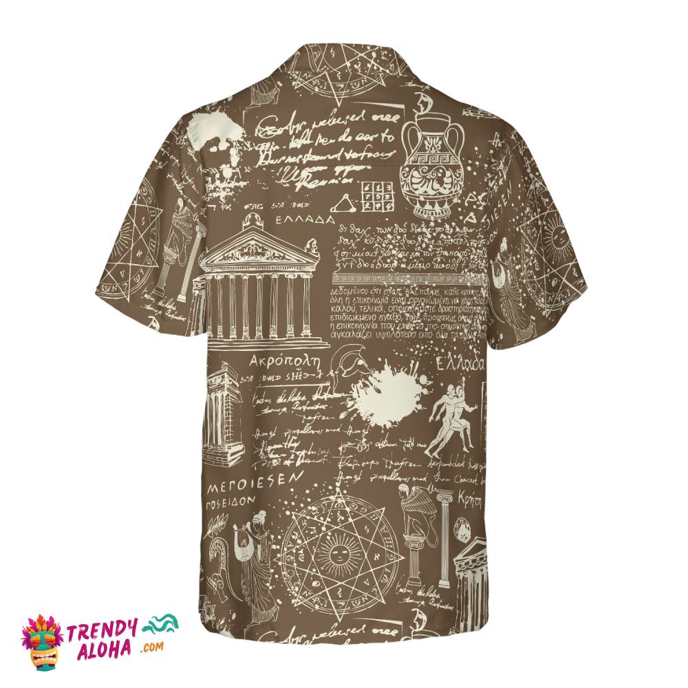 Greek Antique Seamless Hawaiian Shirt