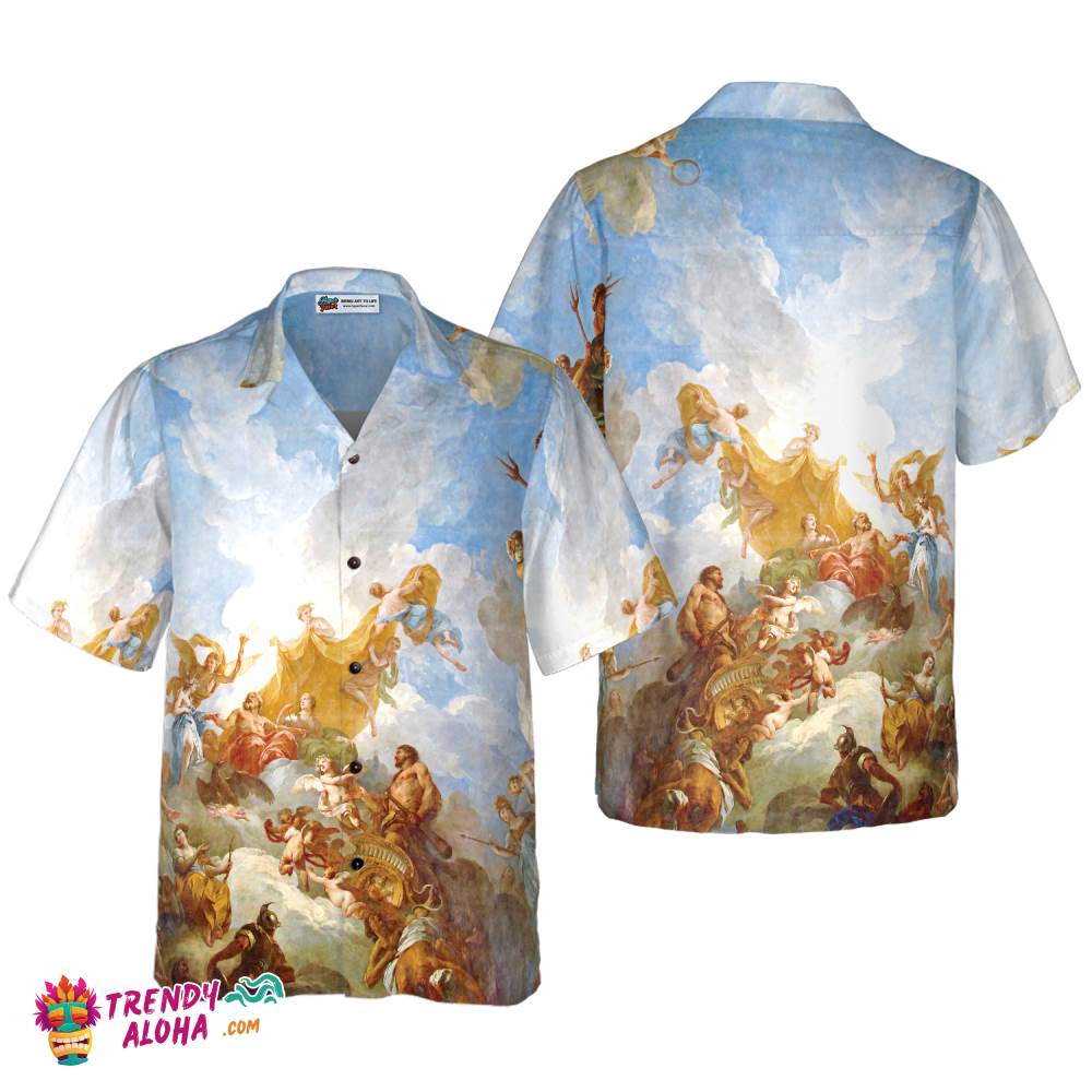 Greek Gods On Mount Olympus Hawaiian Shirt Greek Gods On Mount Olympus Hawaiian Shirt