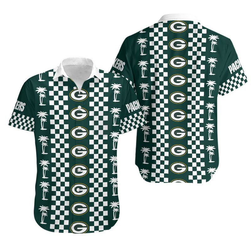 Green Bay Packers Coconut Trees Hawaii Shirt And Shorts: Summer Collection