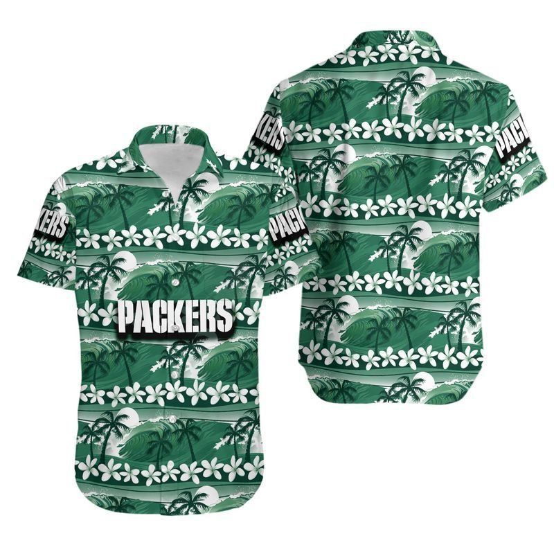 Green Bay Packers Coconut Trees NFL Gift For Fan Hawaii Shirt And Short