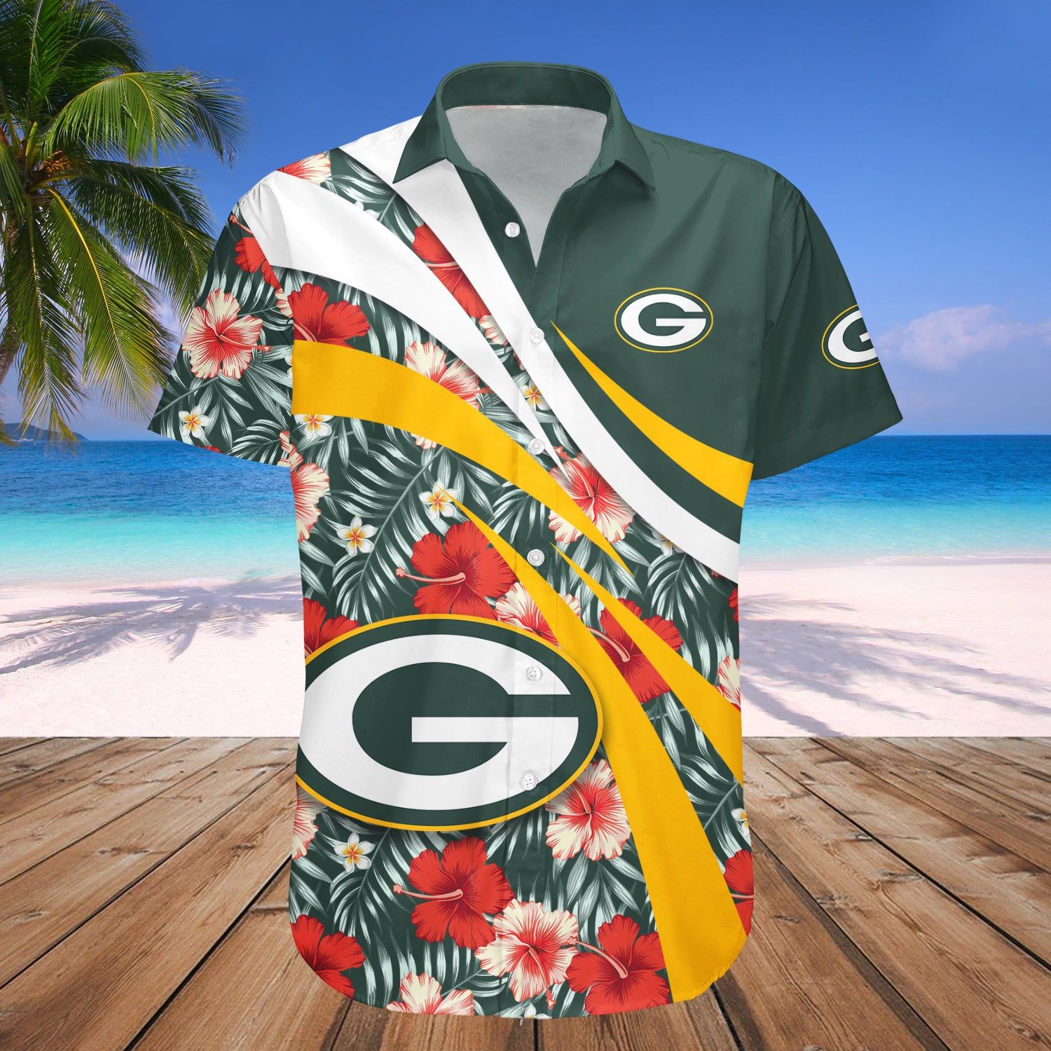 Green Bay Packers Hawaii Shirt Hibiscus Sport Style – NFL
