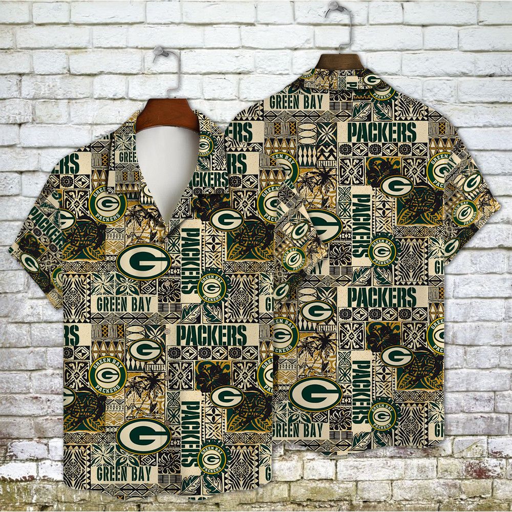 Green Bay Packers Hawaiian Aop Shirt Exclusive
