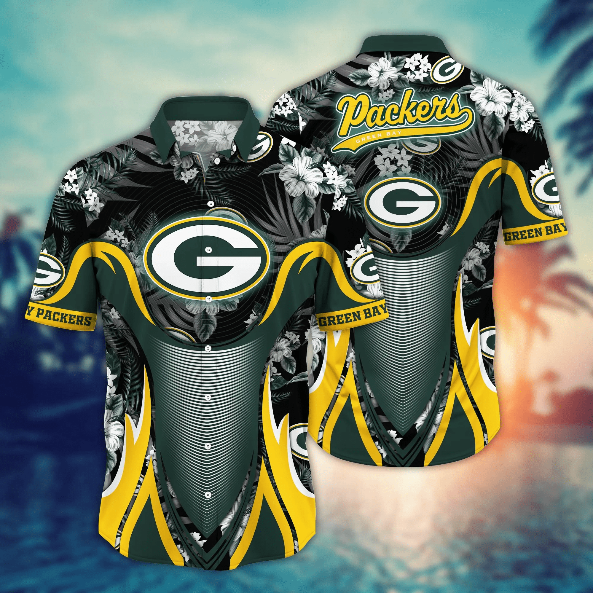 Green Bay Packers NFL Hawaiian Shirt High Temperatures Aloha Shirt Green Bay Packers NFL Hawaiian Shirt High Temperatures Aloha Shirt