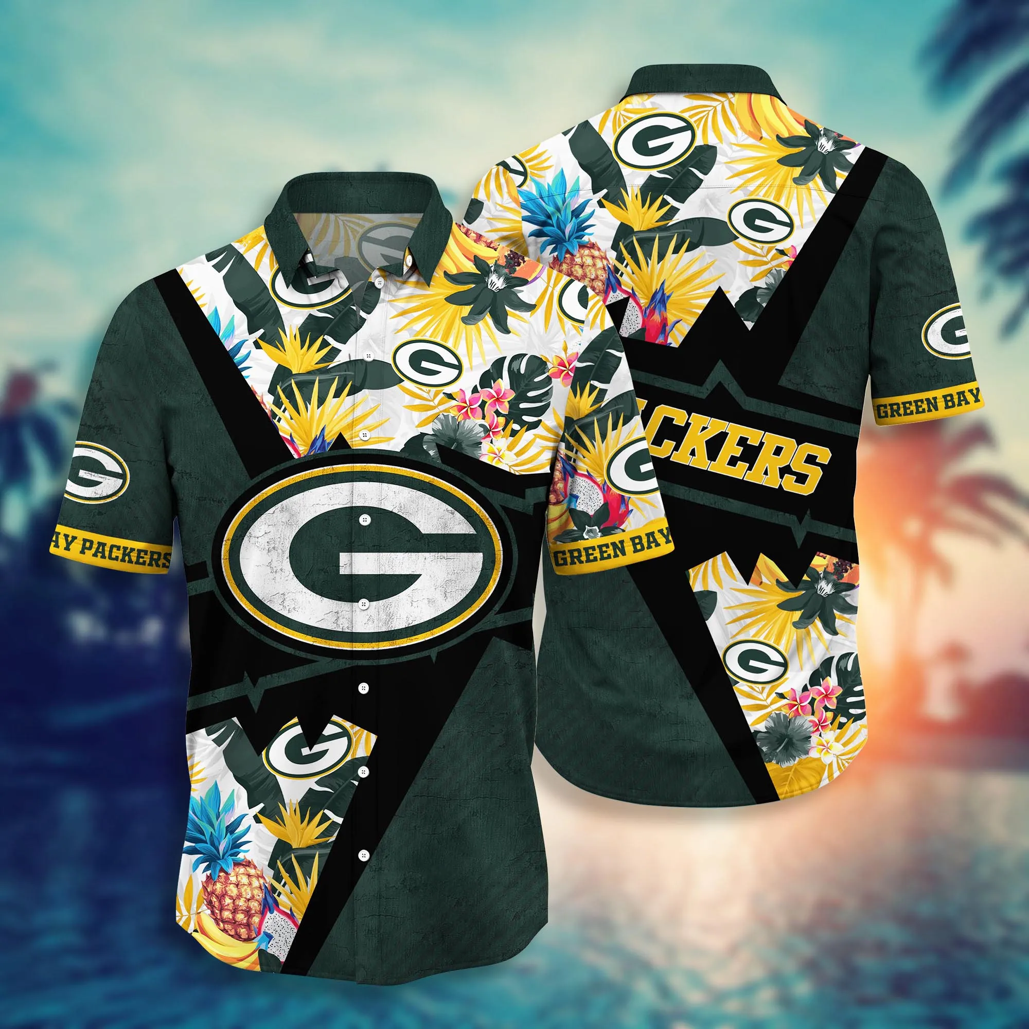 Green Bay Packers NFL Hawaiian Shirt Pool Days Aloha Shirt Green Bay Packers NFL Hawaiian Shirt Pool Days Aloha Shirt