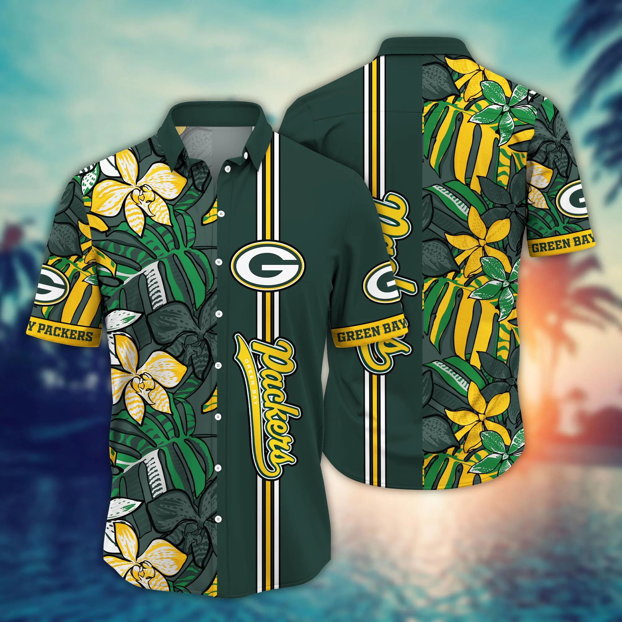 Green Bay Packers NFL Hawaiian Shirt Solstice Aloha Shirt
