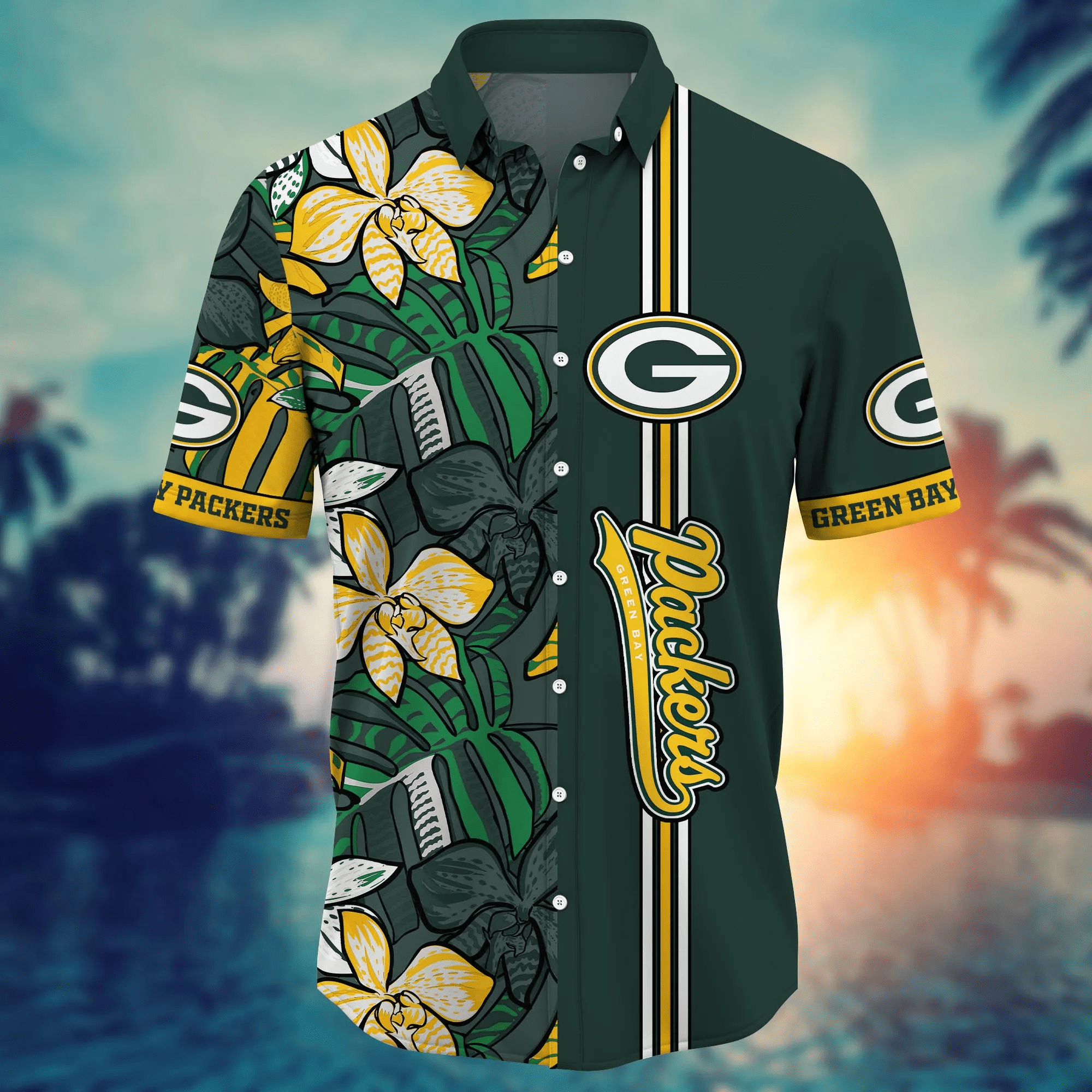 Green Bay Packers NFL Hawaiian Shirt Solstice Aloha Shirt