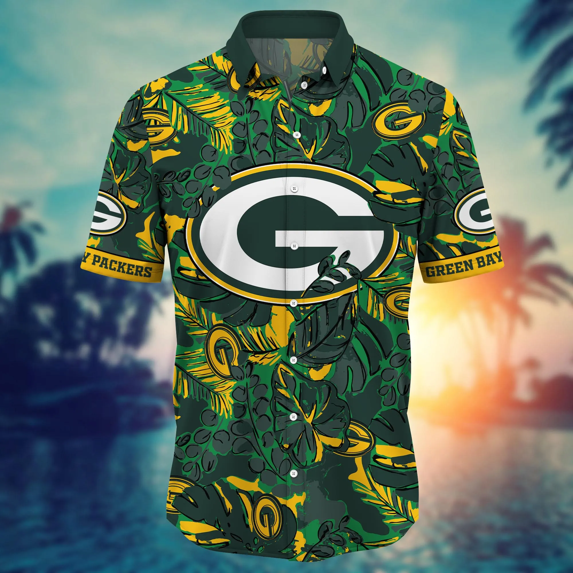 Green Bay Packers NFL Hawaiian Shirt Starry Nights Aloha Shirt