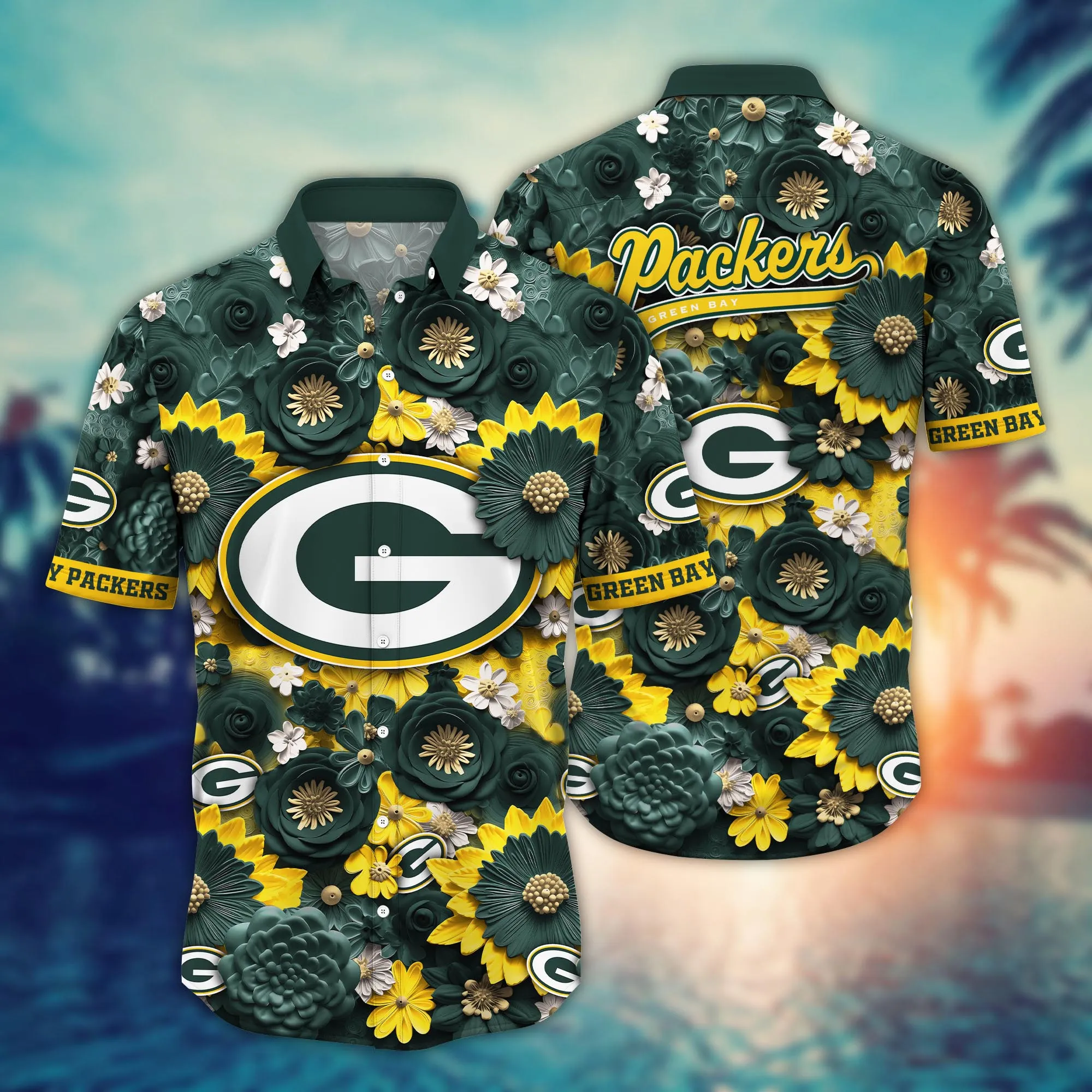 Green Bay Packers NFL Hawaiian Shirt Trending For This Summer Customize Shirt Any Team Green Bay Packers NFL Hawaiian Shirt Trending For This Summer Customize Shirt Any Team