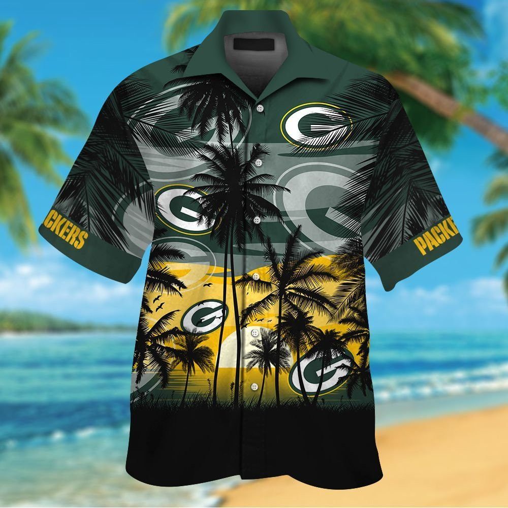 Green Bay Packers Tropical Hawaiian Shirt Unique Design