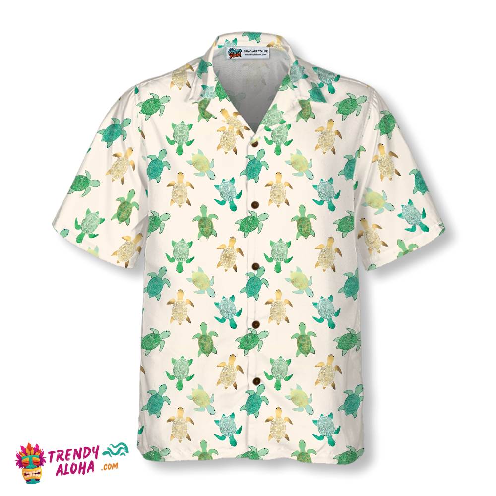 Green Sea Turtle Hawaiian Shirt