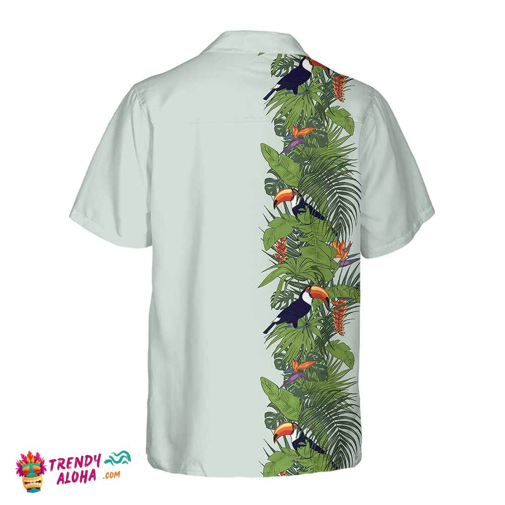 Green Toucan Paradise Hawaiian Shirt, Tropical Toucan Shirt For Men & Women