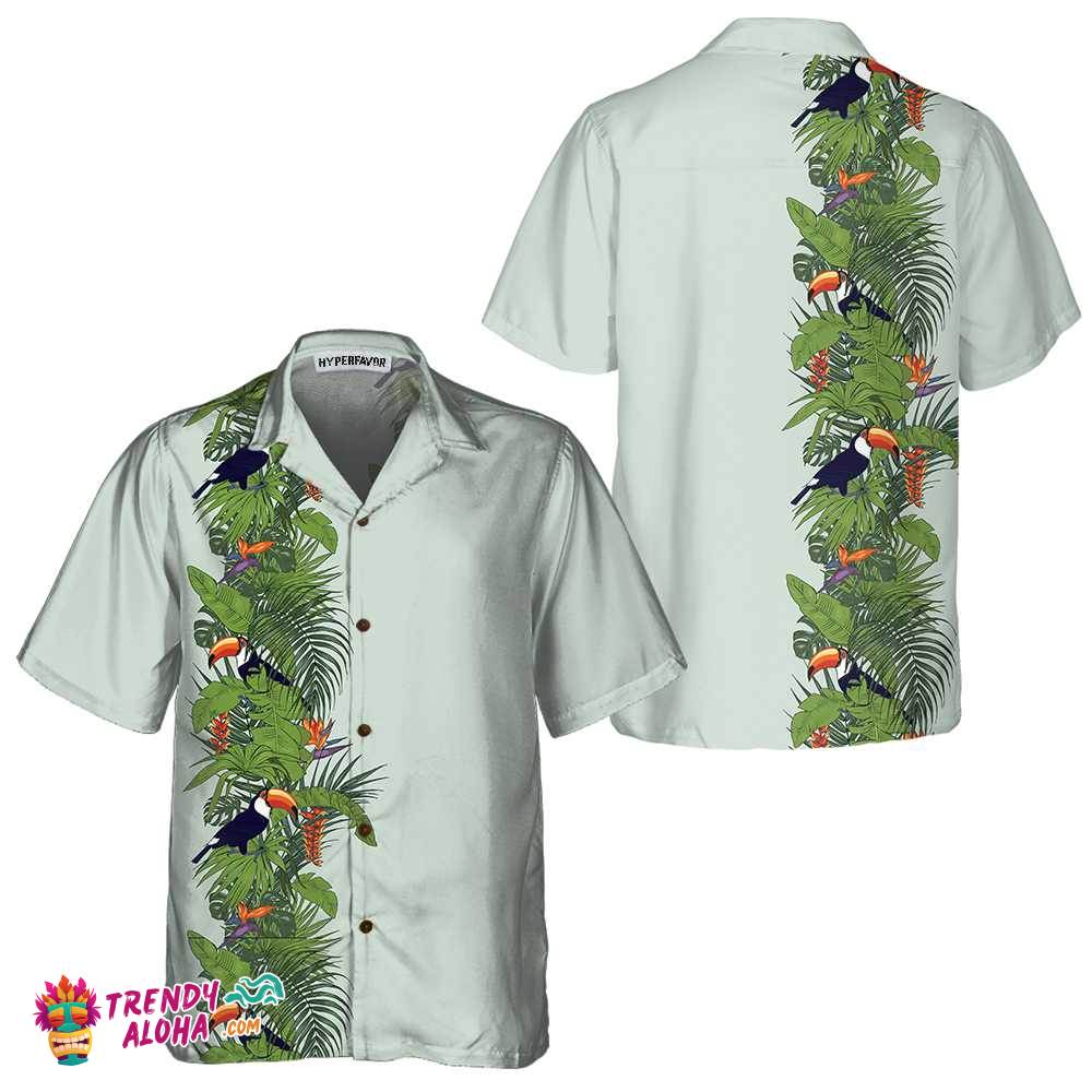 Green Toucan Paradise Hawaiian Shirt, Tropical Toucan Shirt For Men & Women Green Toucan Paradise Hawaiian Shirt, Tropical Toucan Shirt For Men & Women