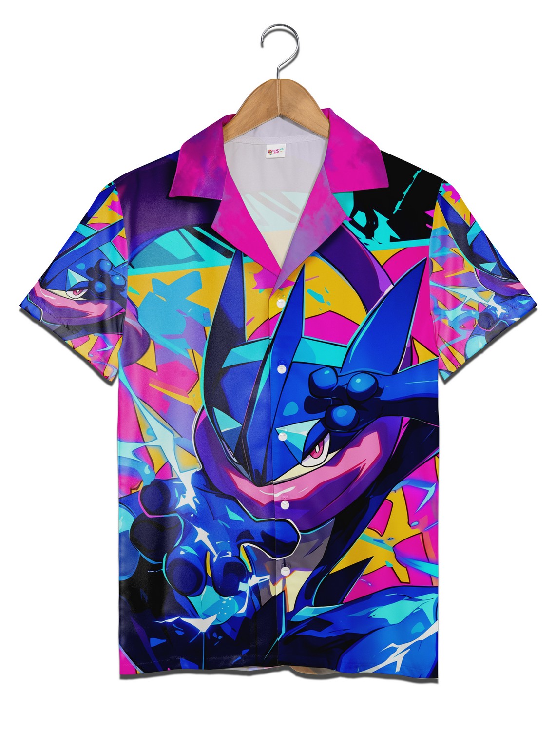 Greninja Pokemon Hawaiian Shirt, Pokemon Anime Lover Aloha Beach Shirt Greninja Pokemon Hawaiian Shirt, Pokemon Anime Lover Aloha Beach Shirt