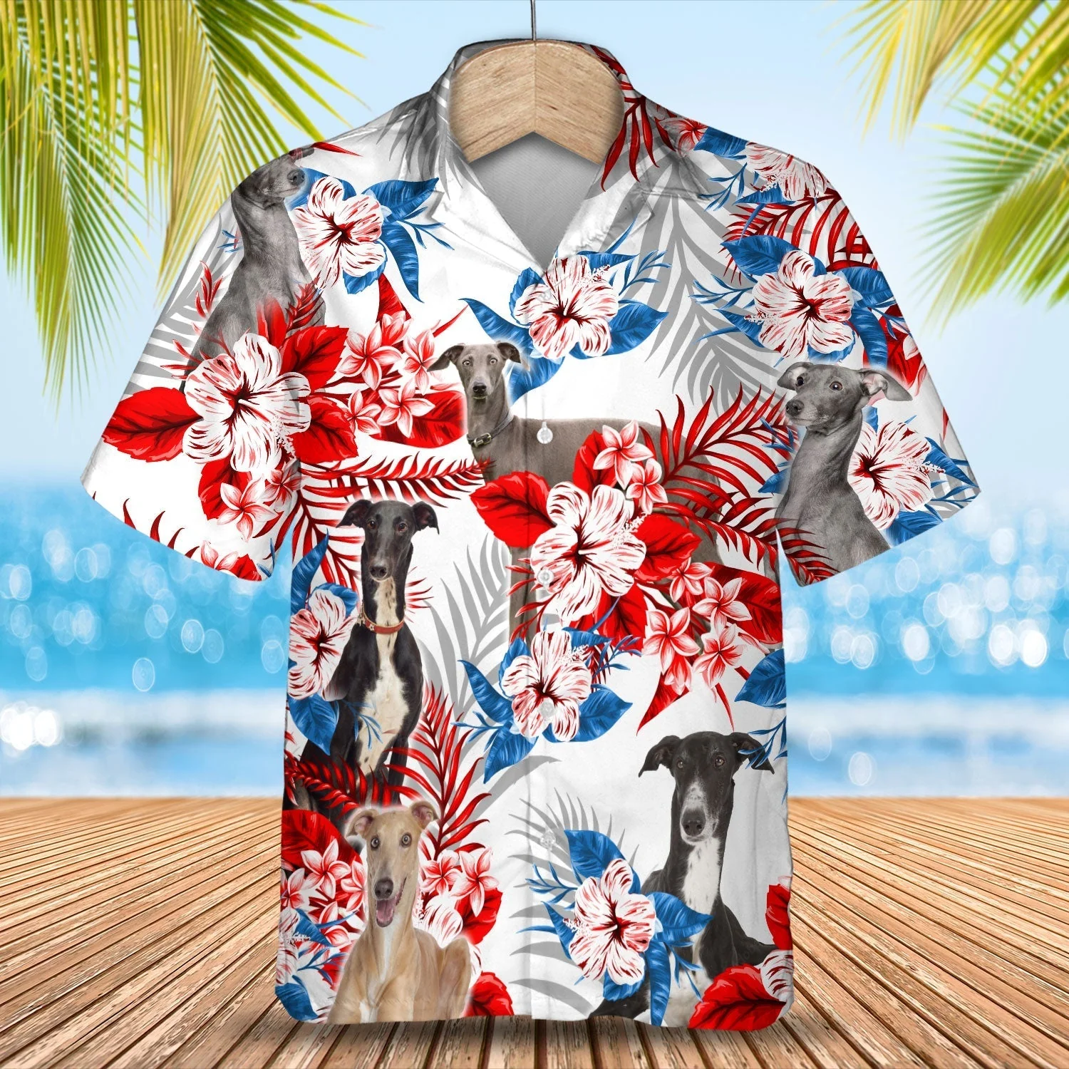 Greyhound Trendy Hawaiian Shirt – Gift For Summer, Summer Aloha Shirt, Trendy Hawaiian Shirt For Men And Women
