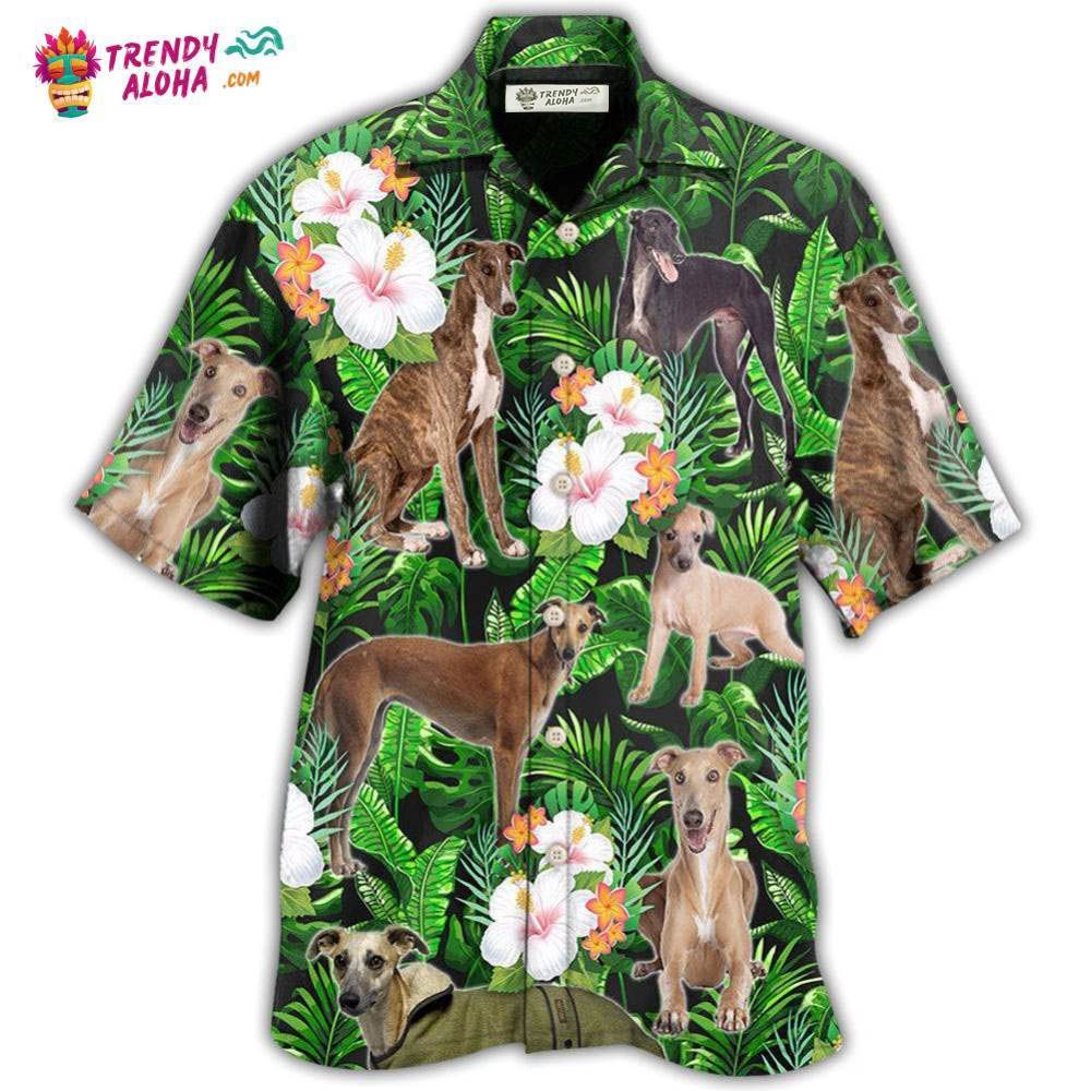 Greyhound Tropical Leaf Lover With Lovely Flower Hawaiian Shirt – Trendy Aloha Greyhound Tropical Leaf Lover With Lovely Flower Hawaiian Shirt – Trendy Aloha